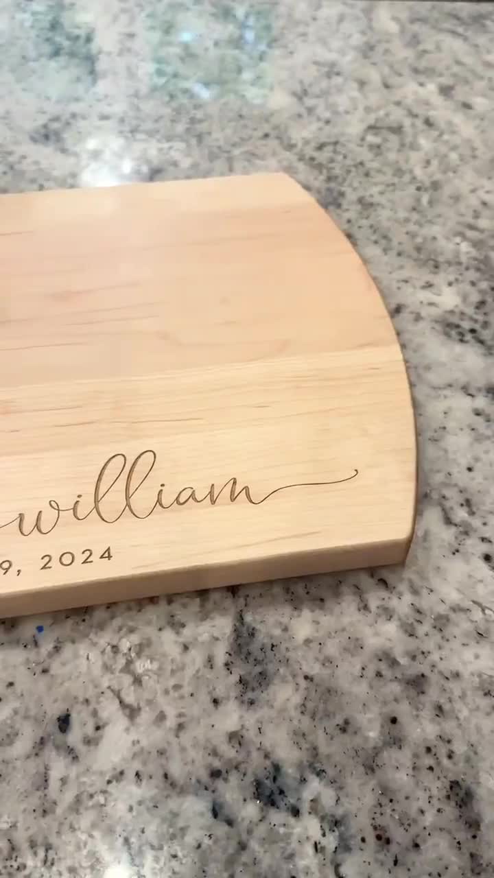 Laser Engraved Personalized online Monogrammed Deer Antler Cutting Board FREE Personalization